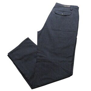 Marks &‎ Spencer Mens Autograph Chino Pants 38 x 33 Blue Heather Cotton